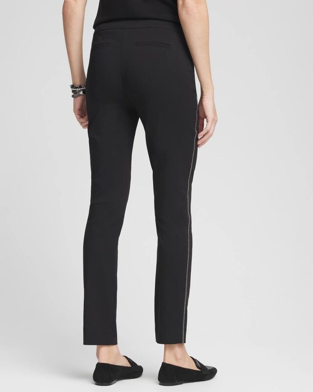 Brigitte Beaded Slim Ankle Pants - image 3